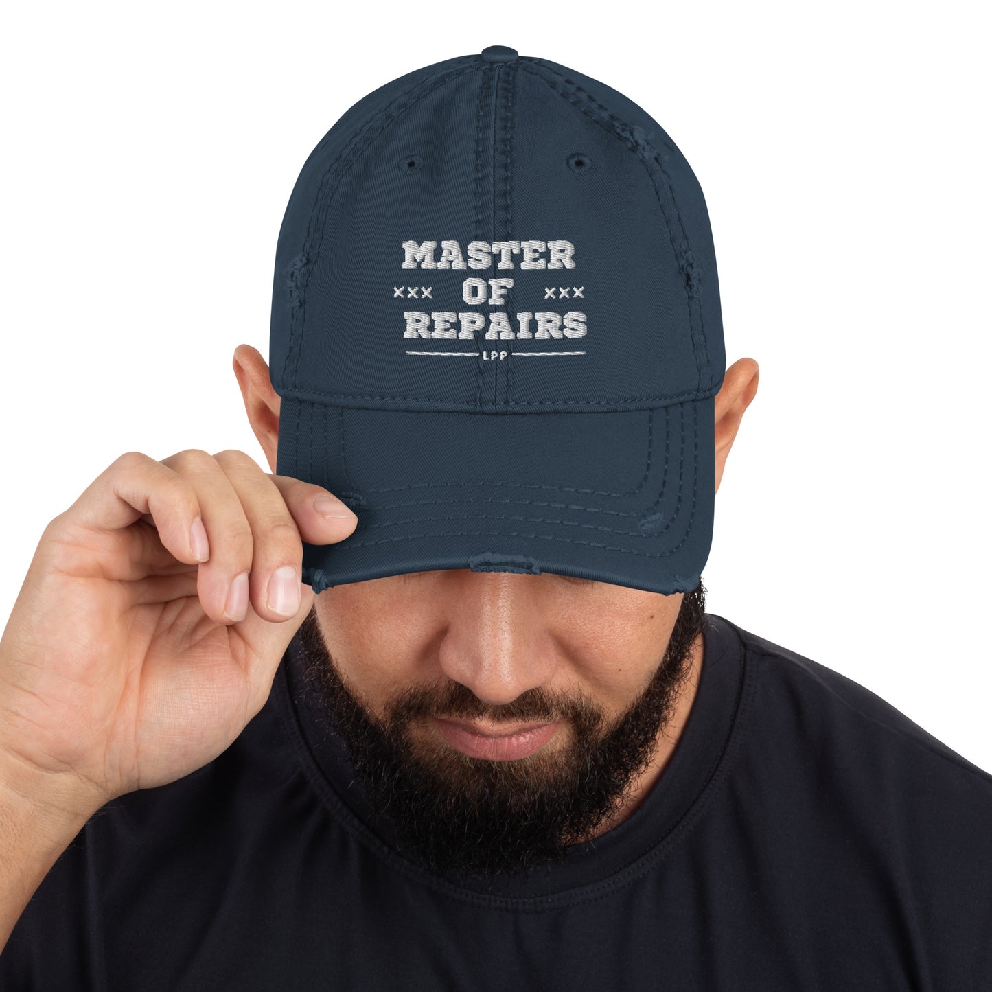 Distressed Mech Genius Cap: Master of Repairs Edition